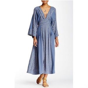 $168 Free People Modern Kimono Maxi Dress- NEW